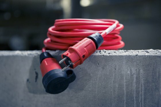 Verlengkabel VQ 1100 IP44, 10m rood H07BQ-F 3G1,5