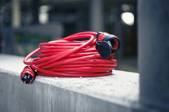 Verlengkabel VQ 2100 IP44, 25m rood H07BQ-F 3G1,5