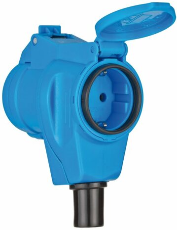 CEE-haakse koppeling 230V 16A IP44 - 1x 230V 16A, 1x 230V CEE 16A 3-polig