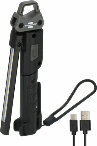 Oplaadbare LED zaklamp HL 400 AC, 400lm + spot 120lm + lichtbron op de achterkant 200lm