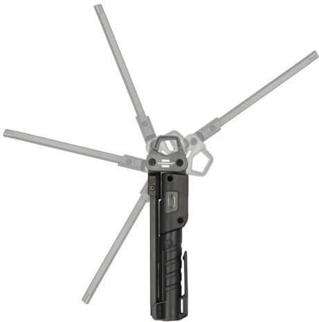 Oplaadbare LED zaklamp HL 400 AC, 400lm + spot 120lm + lichtbron op de achterkant 200lm