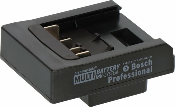 Adapter Bosch Professional voor LED bouwspots in het brennenstuhl® Multi Battery 18V System