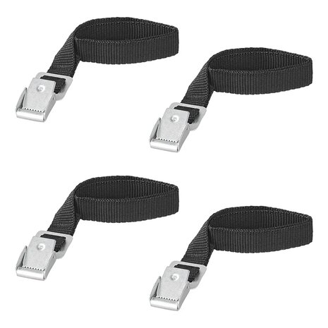 Bindriemen met metalen gesp 18mm-40cm - set van 4 stuks