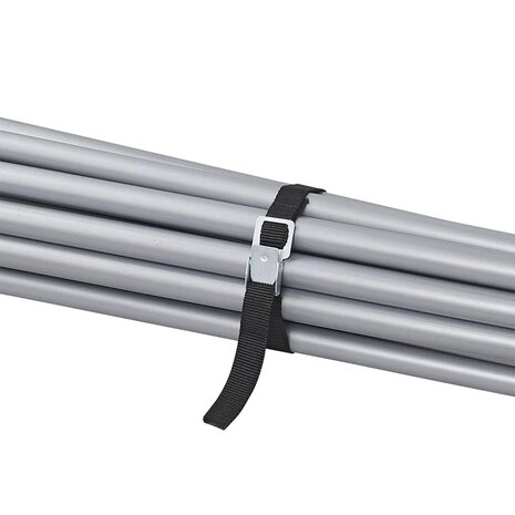 Bindriemen met metalen gesp 18mm-40cm - set van 4 stuks