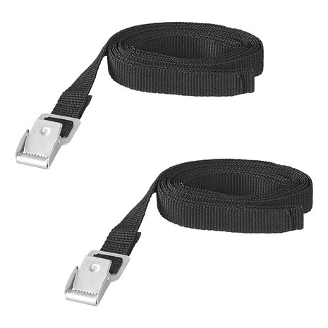 Bindriemen met metalen gesp 18mm-200cm - set van 2 stuks