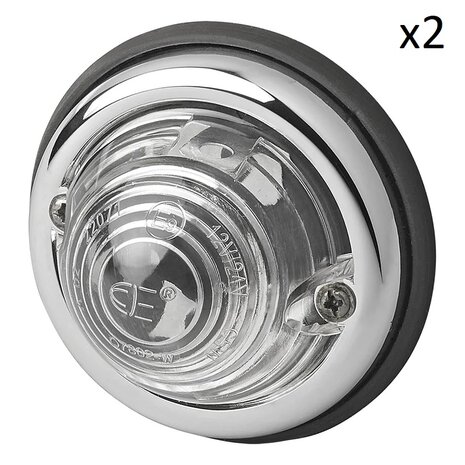Markeringslamp wit 70mm PM x2 stuks