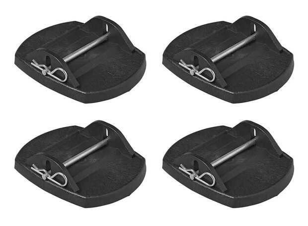 Stabilisatievoeten met metalen pen - set van 4 stuks