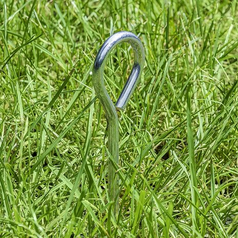 Tentharing 19cm aluminium met oog x10 stuks