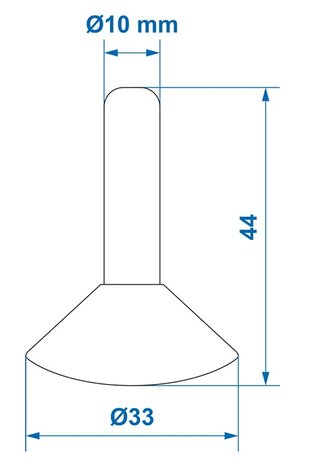 Regenkapje voor tentstok x10 stuks