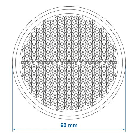 Reflector rood 60mm zelfklevend x5 stuks