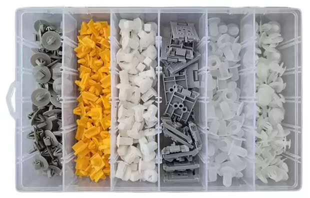 Bekleding clips assortiment Volvo 350 delige