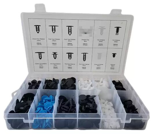 Bekleding clips assortiment Fiat 308-delige