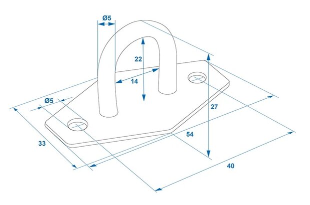 Zeiloog rond 24mm x10 stuks