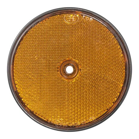 Reflector oranje 80mm schroefbevestiging x10 stuks
