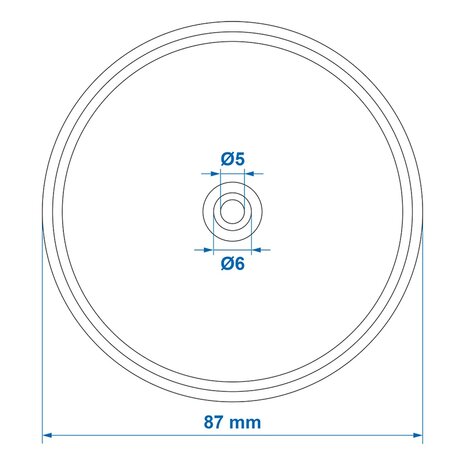 Reflector rood 80mm schroefbevestiging x10 stuks