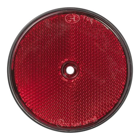 Reflector rood 80mm schroefbevestiging x10 stuks