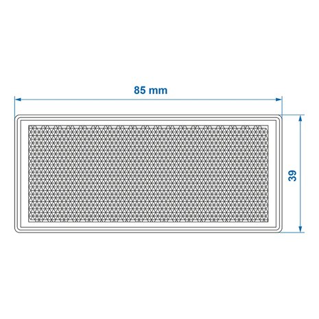 Reflector wit 85x39mm zelfklevend met grondplaat x10 stuks