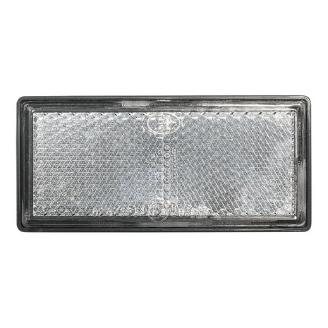 Reflector wit 85x39mm zelfklevend met grondplaat x10 stuks