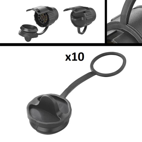 Afdekkap voor verloopstekker contra x10 stuks