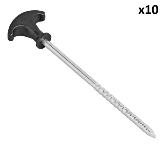 Tentharing 20,5 cm gegalvaniseerd staal schroefbaar x10 stuks