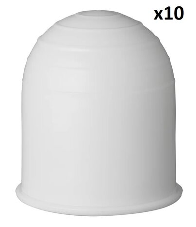 Trekhaakdop wit x10 stuks