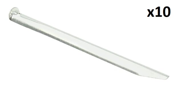 Tentharing 22cm aluminium halfrond x10 stuks