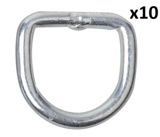 D-ring 10mm x10 stuks