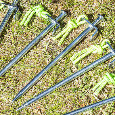 Rotspen 20 cm gegalvaniseerd staal met L-haak Heavy Duty x10 stuks