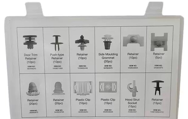 Bekleding clips assortiment Audi 160-delige