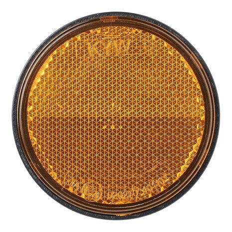 Reflector oranje 60mm met bout 5mm x10 stuks
