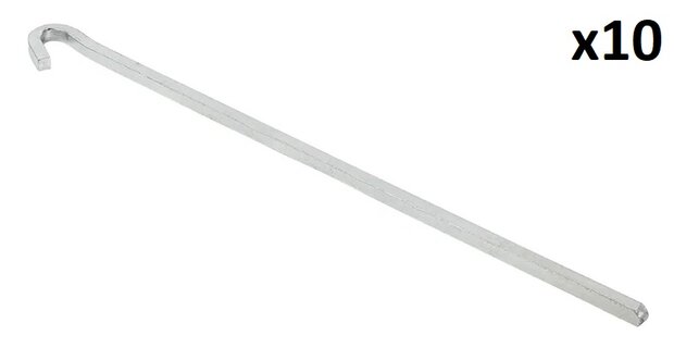 Rotspen 30cm metaal vierkant x10 stuks