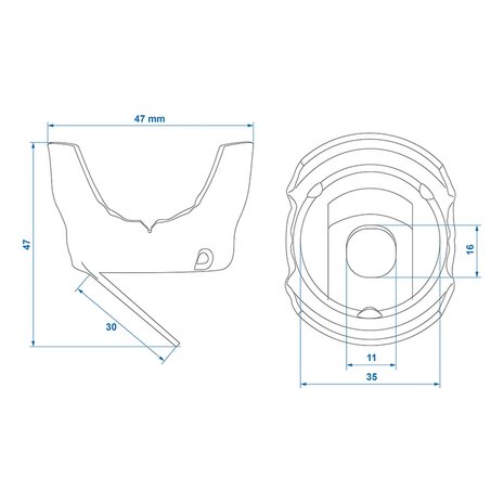 Stekkerhouder x10 stuks