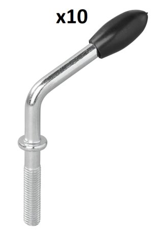 Spindel voor neuswielklem 48 mm x10 stuks