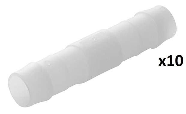 Slangtule recht 12mm x10 stuks