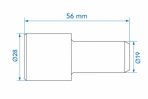 Afvoerbuis overgangsstuk dia 28 mm naar dia 19 mm PE zwart x5 stuks