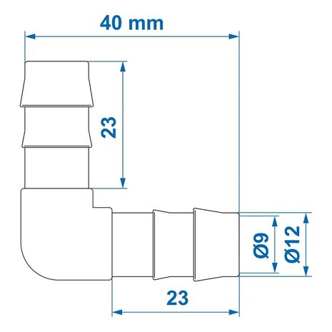 Slangtule haaks 12mm x10 stuks