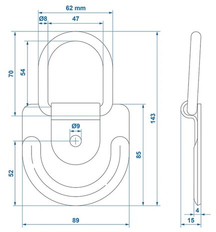 Sjoroog 89 x 85 mm x10 stuks
