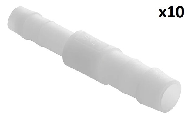Slangreduceerstuk recht 10x8mm x10 stuks
