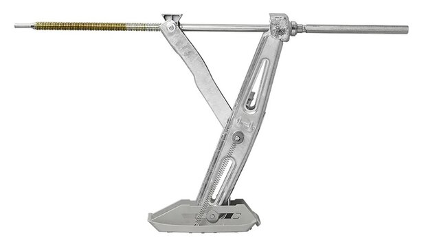 Caravanhoeksteun 1000kg 605x280mm H:470mm incl. stabilisatievoet en verlengd uitdraaimechanisme