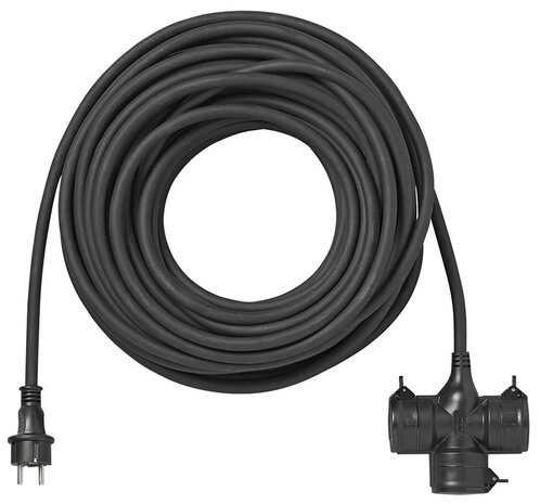 Stekkerdoos Schuko 3-voudig 20M 3x 2,5 mm²