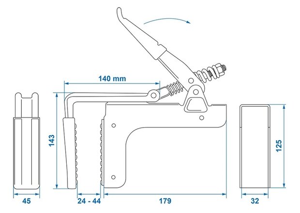 Klem voor cargoplank