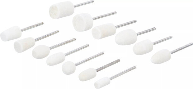 Polijstkop assortiment 13-dlg
