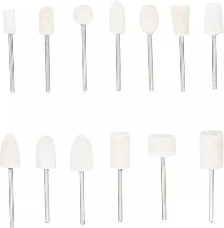Polijstkop assortiment 13-dlg