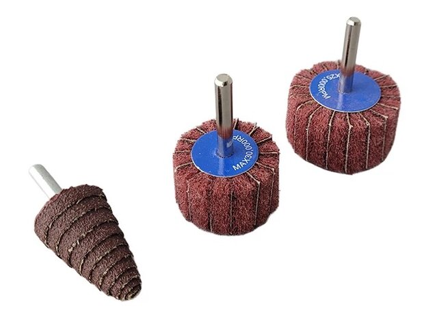 Set borstel- en slijpschijven / 10 stuks