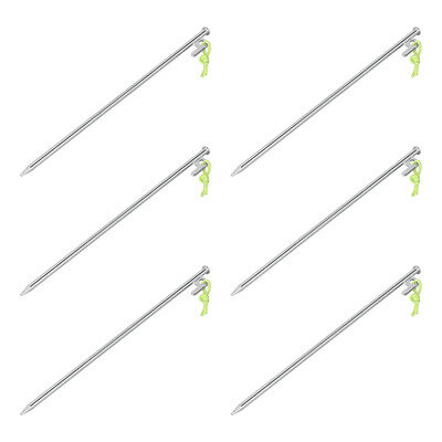 Rotspen 40 cm gegalvaniseerd staal met P-haak Heavy Duty - set van 6 stuks