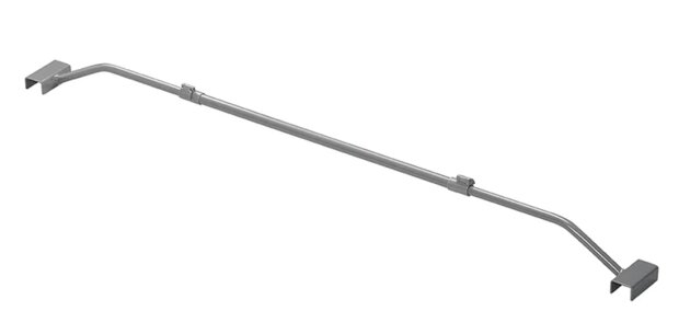 Afdekzeilbeugel metaal uitschuifbaar 100-155cm voor aanhangerzeil