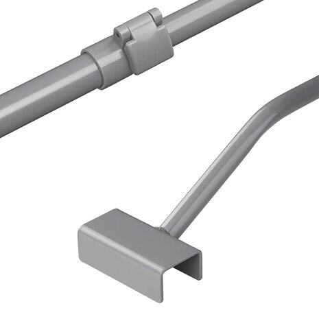 Afdekzeilbeugel metaal uitschuifbaar 100-155cm voor aanhangerzeil