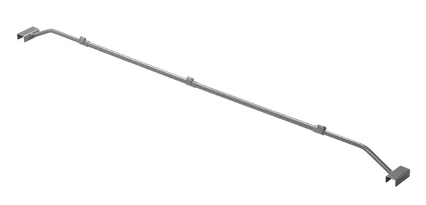 Afdekzeilbeugel metaal uitschuifbaar 152-220 cm voor aanhangerzeil