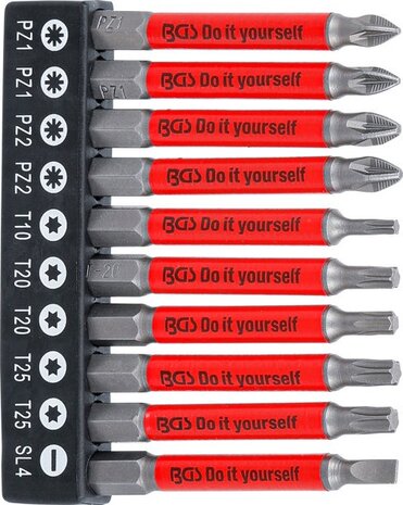 Antislip-bitset magnetisch 70mm 10-dlg