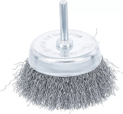 Bgs Technic Komborstel staaldraad opname 6 mm as diameter 75 mm